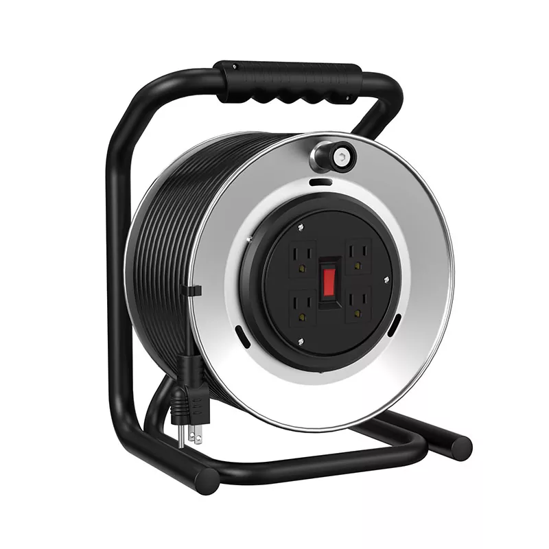 4 Outlet Reel Kabel Logam 120ft