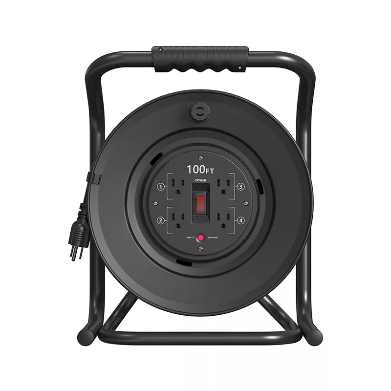 4 Outlet Reel Kabel Plastik 100ft