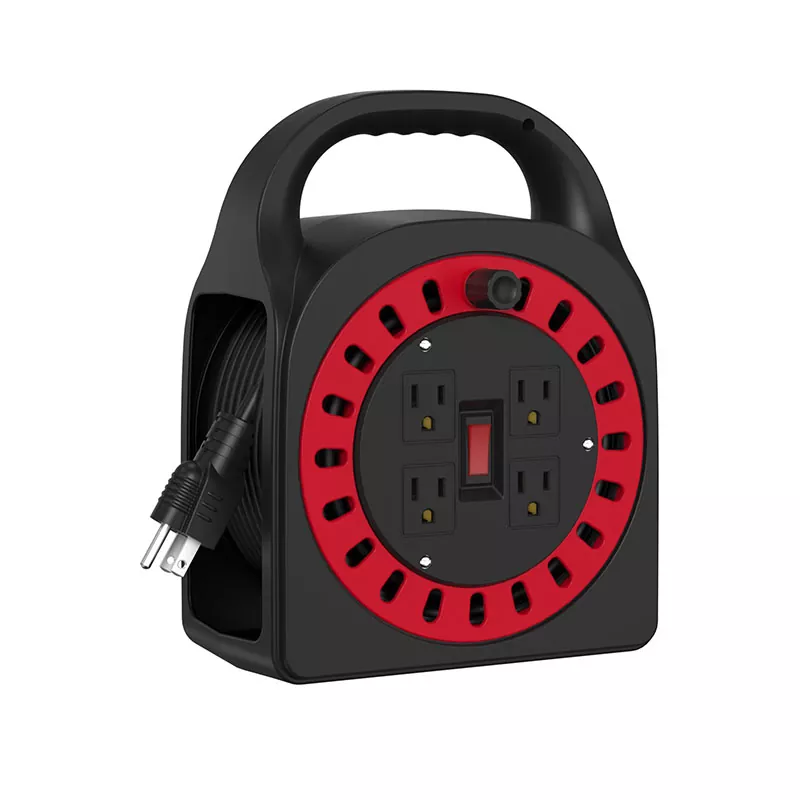 4 Outlet Reel Kabel Plastik 50ft