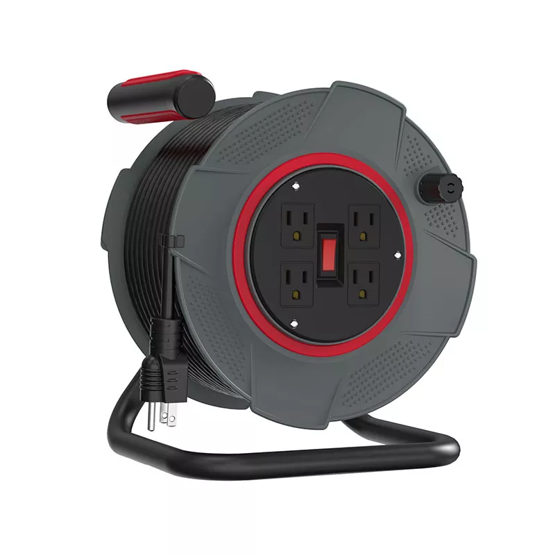 4 Outlet Reel Kabel Plastik 80ft
