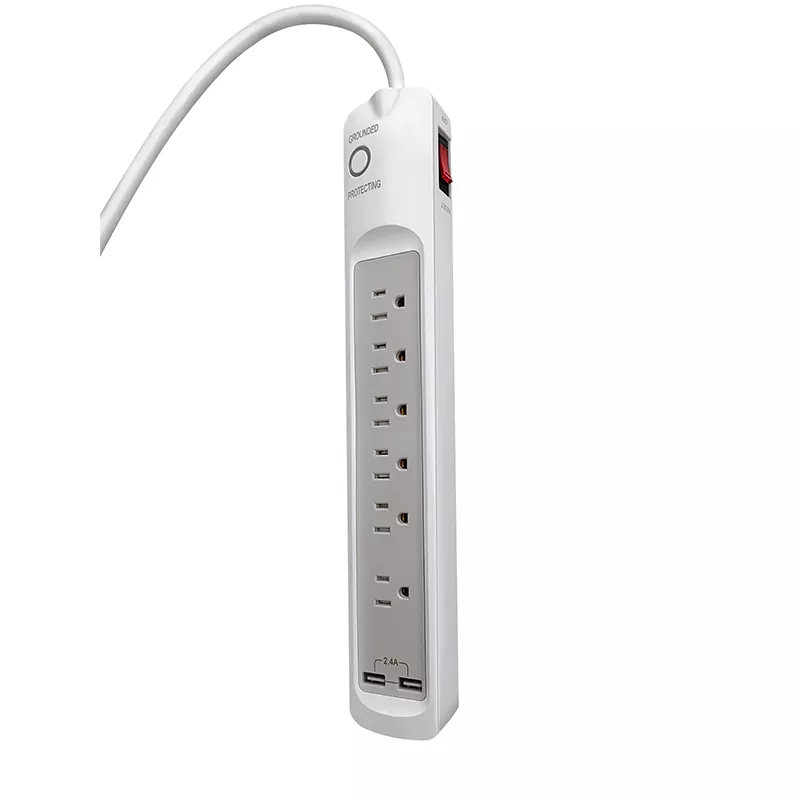 6 Outlet USB 2.4a Power Strip